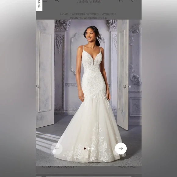 Mori Lee | Dresses | Mori Lee Chantal Wedding Gown | Poshmark